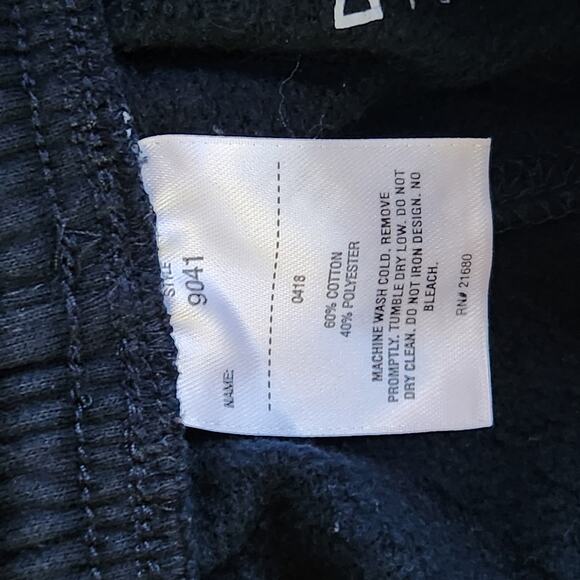 Kids Navy Gym Jogger Pants with Drawstring Dennis Uniform Size Youth Large 12 - Picture 5 of 5